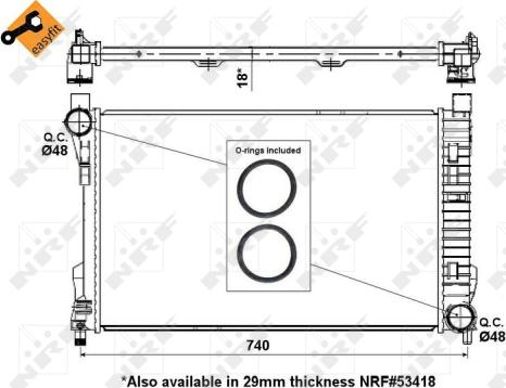 Wilmink Group WG1722910 - Radiator, engine cooling autospares.lv