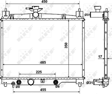 Wilmink Group WG1722440 - Radiator, engine cooling autospares.lv