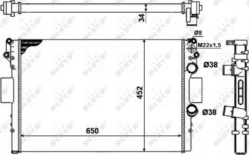 Wilmink Group WG1722462 - Radiator, engine cooling autospares.lv