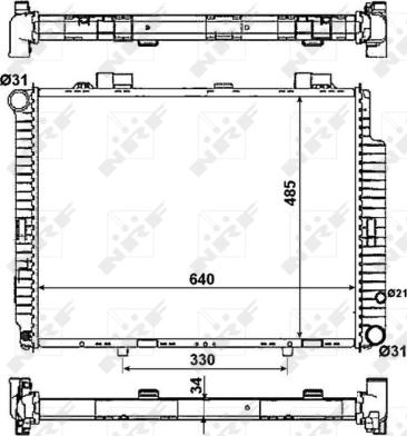 Wilmink Group WG1722599 - Radiator, engine cooling autospares.lv