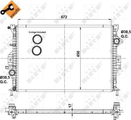 Wilmink Group WG1722559 - Radiator, engine cooling autospares.lv