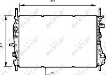 Wilmink Group WG1722561 - Radiator, engine cooling autospares.lv