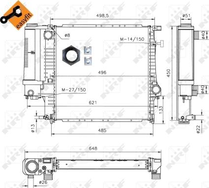 Wilmink Group WG1722653 - Radiator, engine cooling autospares.lv