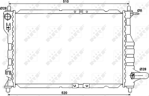 Wilmink Group WG1722011 - Radiator, engine cooling autospares.lv