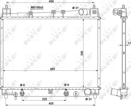 Wilmink Group WG1722143 - Radiator, engine cooling autospares.lv