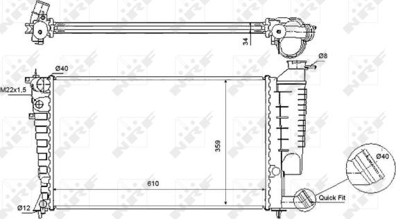 Wilmink Group WG1722890 - Radiator, engine cooling autospares.lv