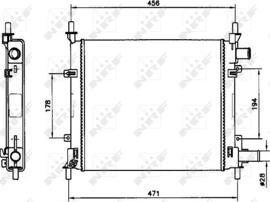 Wilmink Group WG1722845 - Radiator, engine cooling autospares.lv