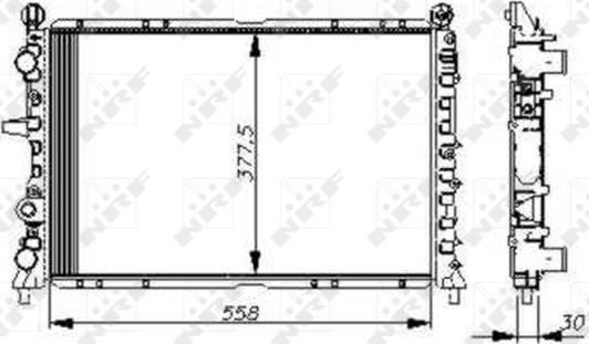 Wilmink Group WG1722841 - Radiator, engine cooling autospares.lv