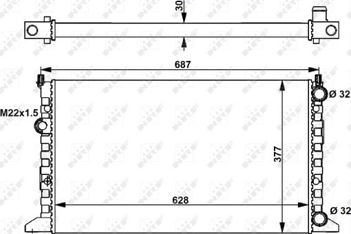 Wilmink Group WG1722857 - Radiator, engine cooling autospares.lv