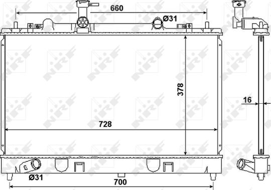 Wilmink Group WG1722264 - Radiator, engine cooling autospares.lv