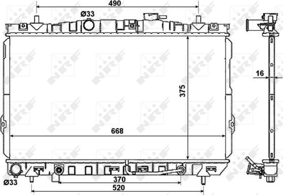 Wilmink Group WG1722238 - Radiator, engine cooling autospares.lv