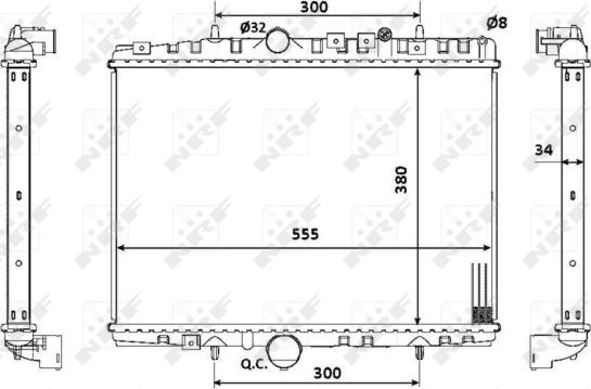 Wilmink Group WG1722738 - Radiator, engine cooling autospares.lv