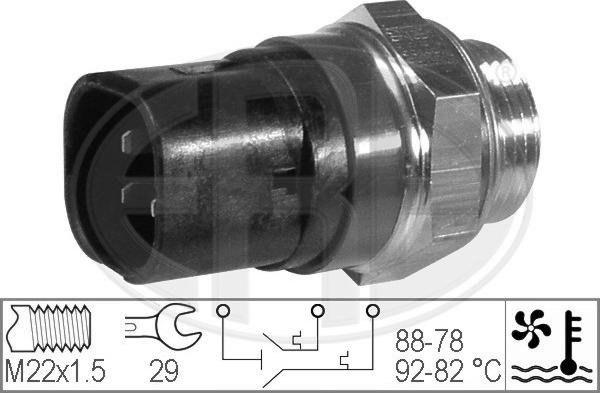 Wilmink Group WG1777060 - Temperature Switch, radiator / air conditioner fan autospares.lv