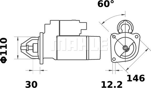 Wilmink Group WG2044949 - Starter autospares.lv