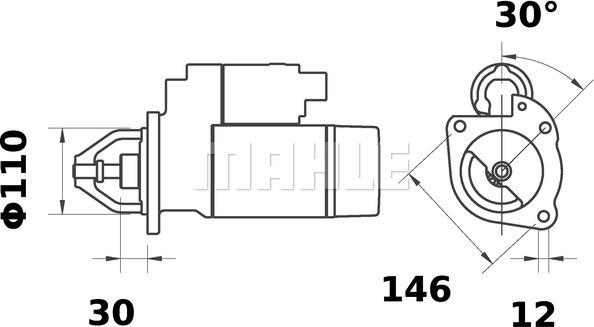 Wilmink Group WG2045097 - Starter autospares.lv