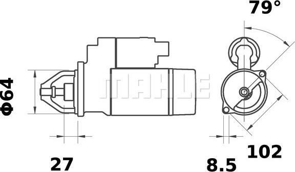 Wilmink Group WG2045113 - Starter autospares.lv