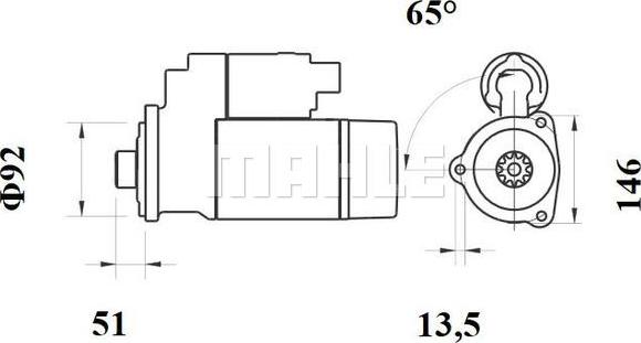 Wilmink Group WG2045388 - Starter autospares.lv