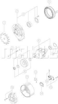 Wilmink Group WG2043683 - Alternator autospares.lv