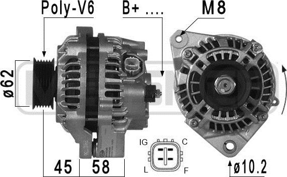 Wilmink Group WG2010954 - Alternator autospares.lv