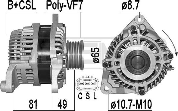 Wilmink Group WG2011444 - Alternator autospares.lv