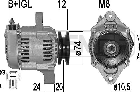 Wilmink Group WG2011438 - Alternator autospares.lv