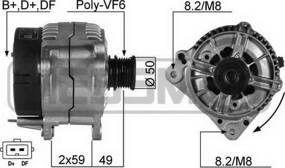 Wilmink Group WG2011589 - Alternator autospares.lv