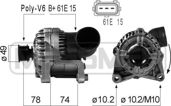 Wilmink Group WG2011642 - Alternator autospares.lv