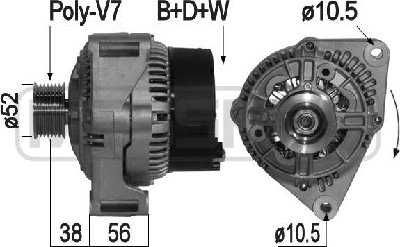 Wilmink Group WG2011045 - Alternator autospares.lv