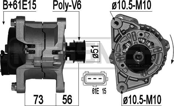 Wilmink Group WG2011112 - Alternator autospares.lv