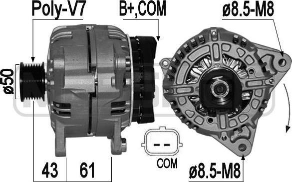 Wilmink Group WG2011347 - Alternator autospares.lv