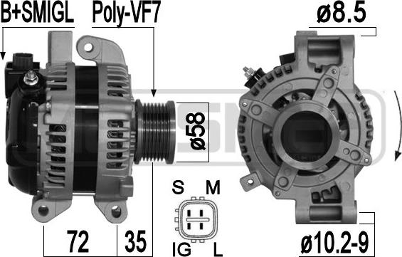 Wilmink Group WG2011308 - Alternator autospares.lv