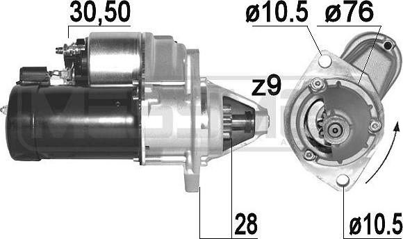 Wilmink Group WG2013458 - Starter autospares.lv