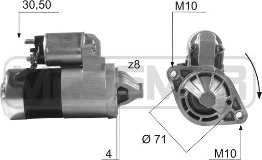 Wilmink Group WG2013042 - Starter autospares.lv