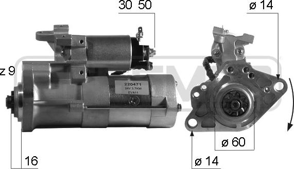 Wilmink Group WG2013031 - Starter autospares.lv