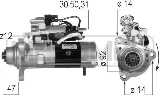 Wilmink Group WG2013130 - Starter autospares.lv