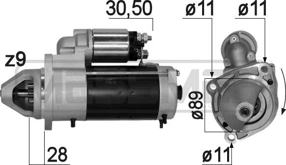 Wilmink Group WG2013374 - Starter autospares.lv