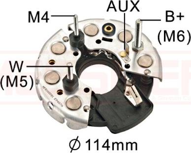 Wilmink Group WG2012491 - Rectifier, alternator autospares.lv