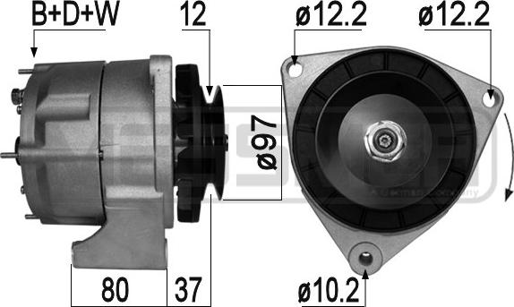 Wilmink Group WG2012453 - Alternator autospares.lv