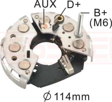 Wilmink Group WG2012487 - Rectifier, alternator autospares.lv