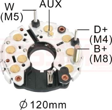 Wilmink Group WG2012502 - Rectifier, alternator autospares.lv