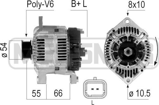 Wilmink Group WG2012047 - Alternator autospares.lv