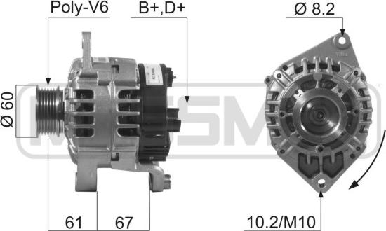 Wilmink Group WG2012057 - Alternator autospares.lv