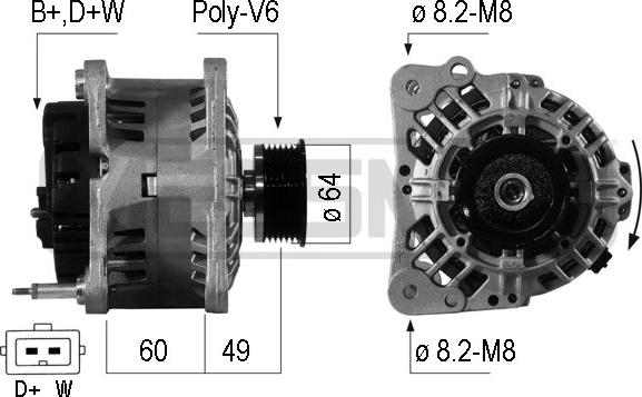 Wilmink Group WG2012072 - Alternator autospares.lv