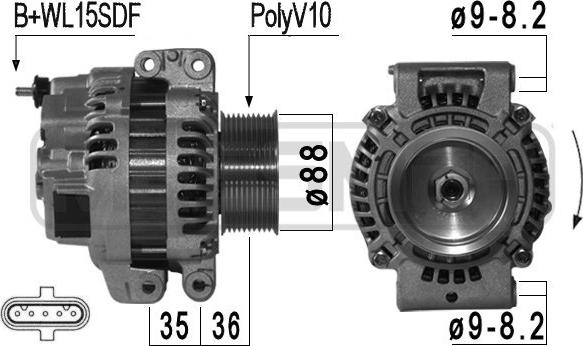 Wilmink Group WG2012385 - Alternator autospares.lv