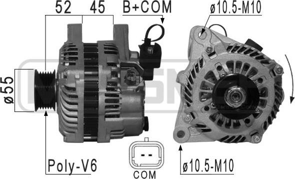 Wilmink Group WG2012327 - Alternator autospares.lv