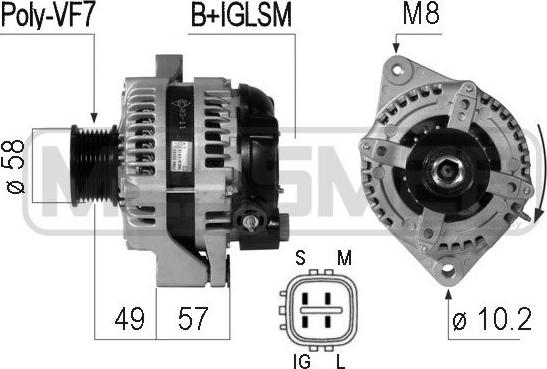 Wilmink Group WG2012254 - Alternator autospares.lv