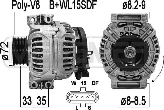 Wilmink Group WG2012270 - Alternator autospares.lv