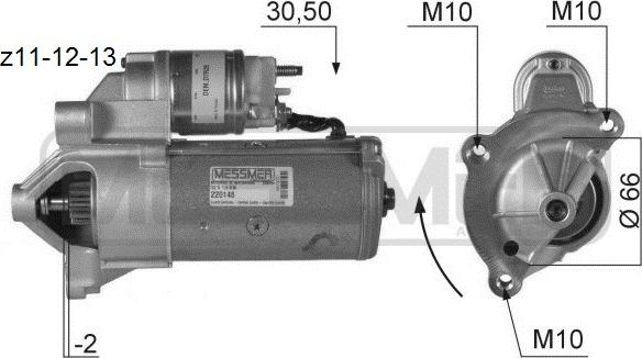 Wilmink Group WG2012775 - Starter autospares.lv