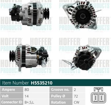 Wilmink Group WG2196980 - Alternator autospares.lv