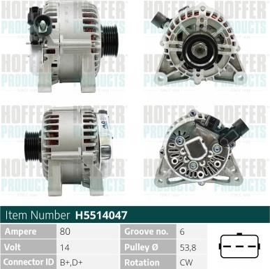 Wilmink Group WG2196857 - Alternator autospares.lv